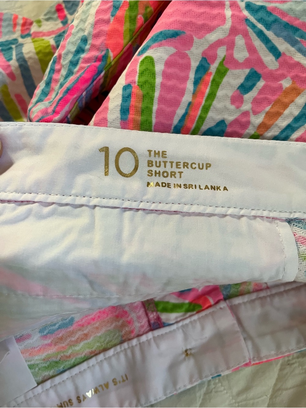 Lilly Pulitzer Pink Tropical Scallop Hem Women's Shorts - Picture 8 of 11